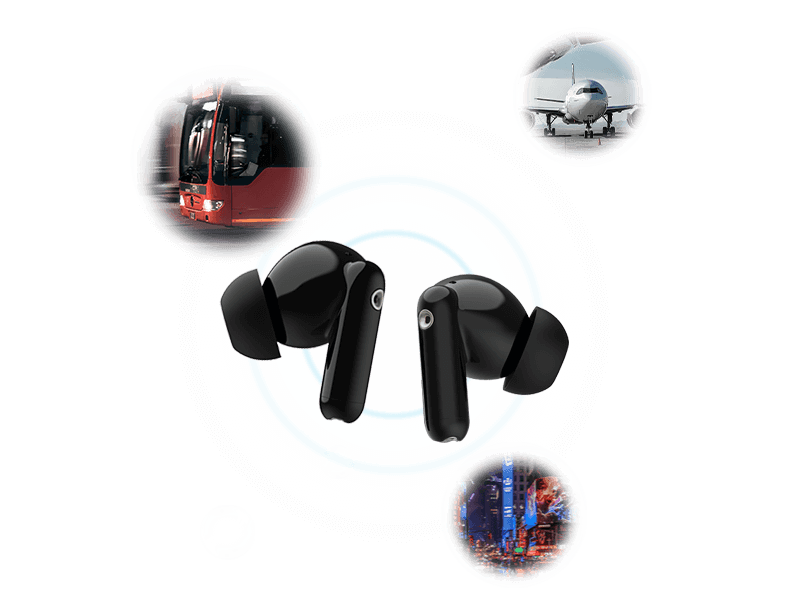 edifier to-u7 pro earbuds in different surroundings