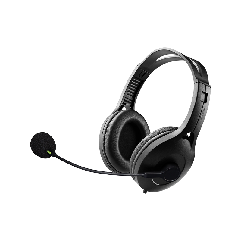 a black USB K810 headset