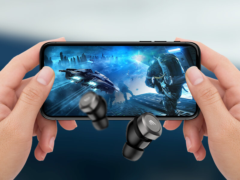playing mobile game